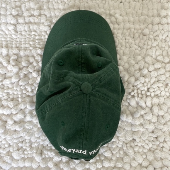VINEYARD VINES baseball hat cap green 100% cotton adjustable blue whale logo - Picture 3 of 7